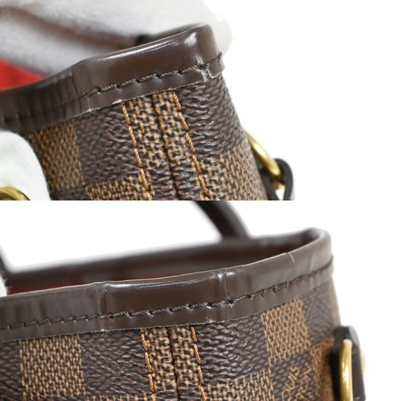 LOUIS VUITTON LV Neverfull PM Shoulder Tote Bag Damier Ebene - Picture 8 of 16